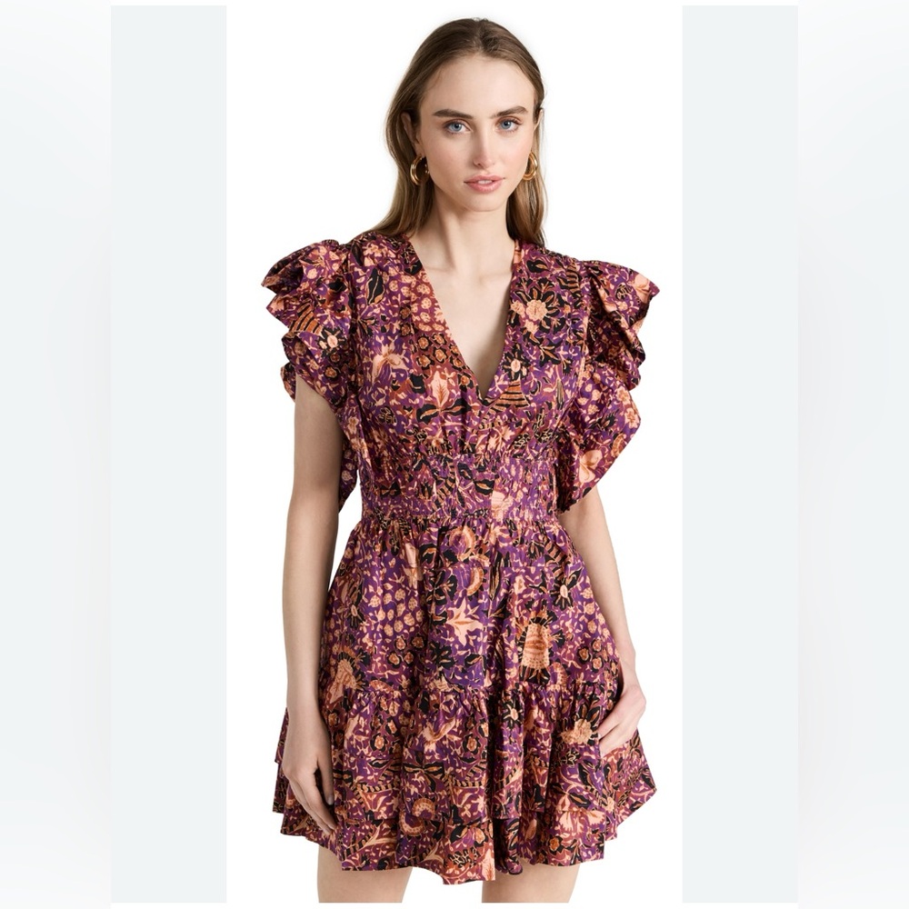NWT Ulla Johnson  Kiri Ruffled Minidress Size 8